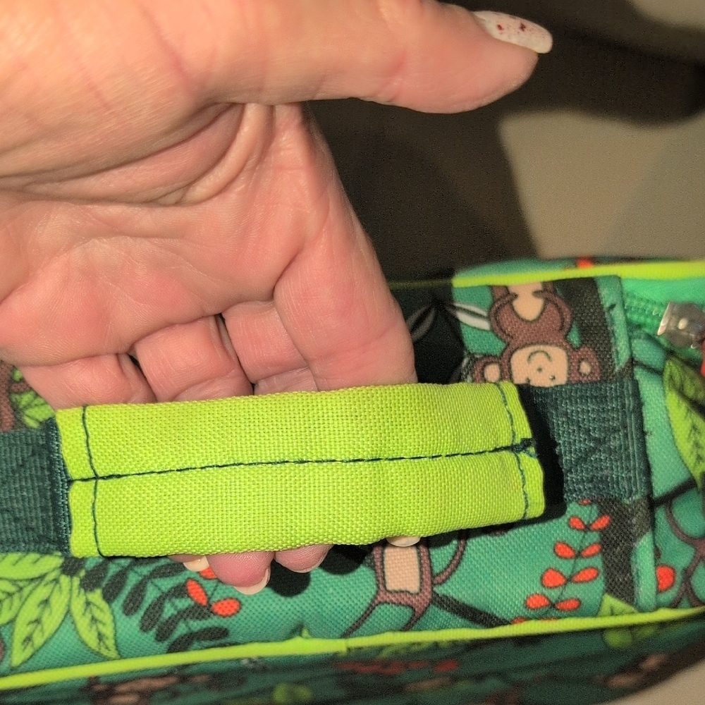 Cheeky kids Green Monkey Print Lunch Box - Picture 7 of 7